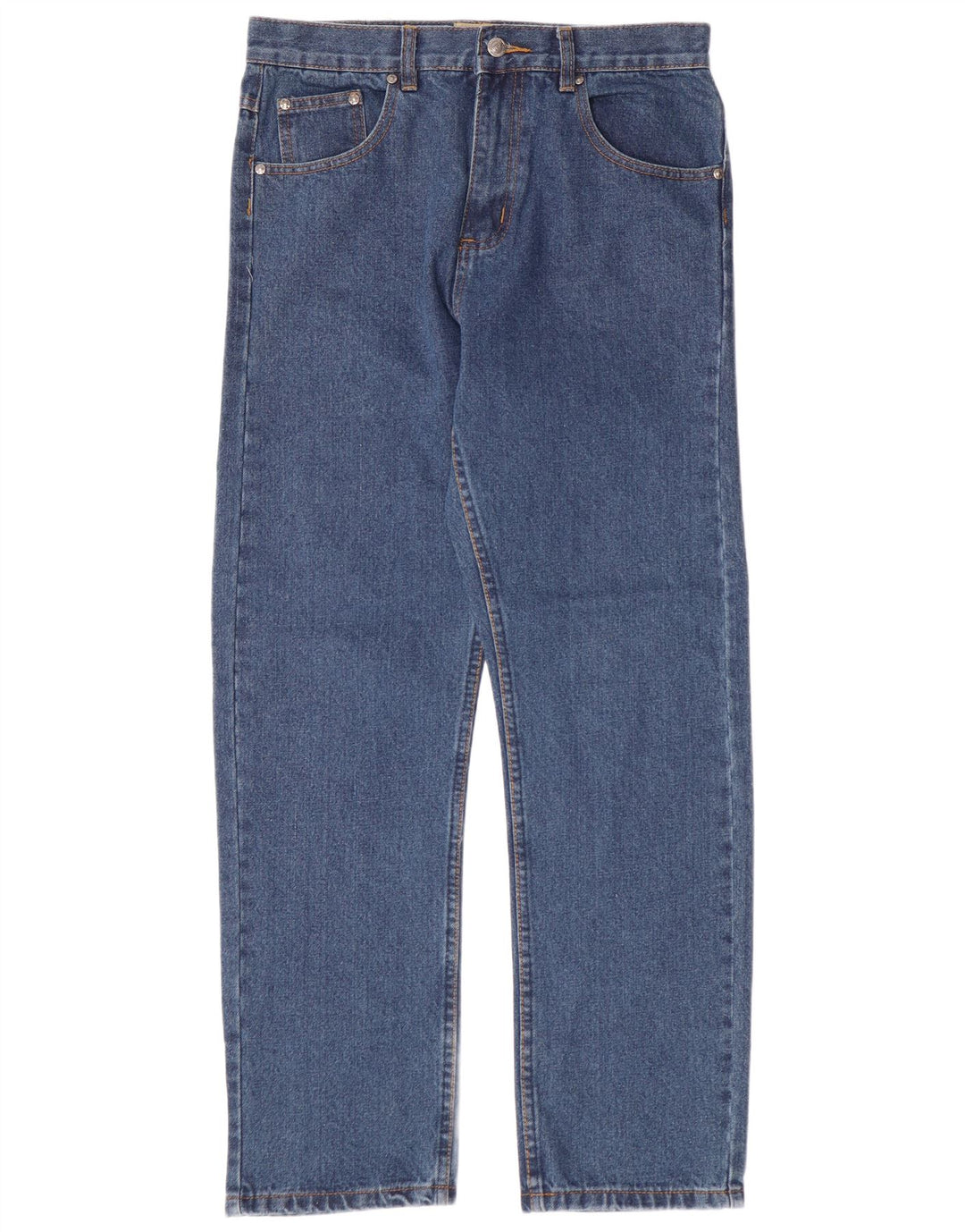 Jeans retos masculinos KAM W32 L30 algodão azul