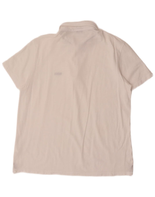 Camisa polo masculina Hugo Boss 2XL algodão branco