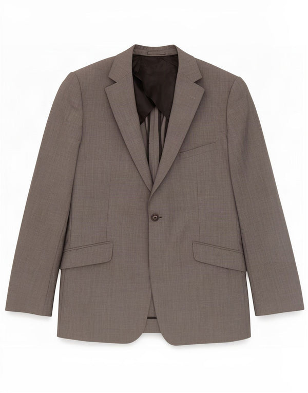Jaqueta Blazer Masculina Reiss com 1 Botão Reino Unido 42 XL Lã Cinza