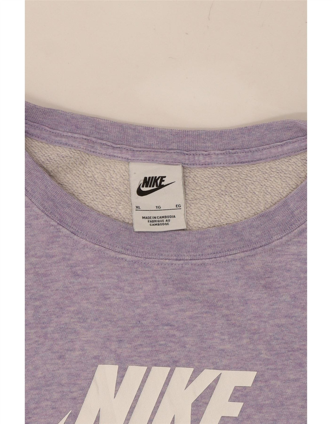 NIKE Womens Oversized Sweatshirt Jumper UK 18 XL Pink Cotton Vintage Nike and Second-Hand Nike from Messina Hembry 