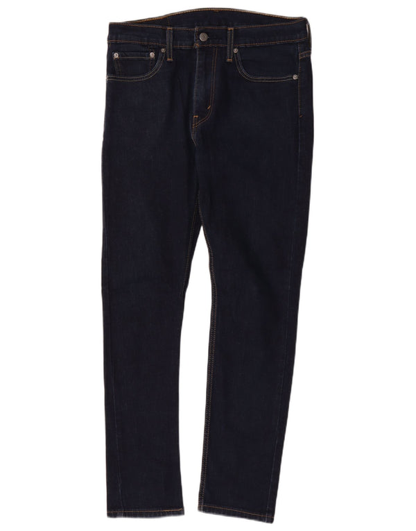 Levi's Mens 510 Skinny Jeans W32 L30 Navy Blue Cotton