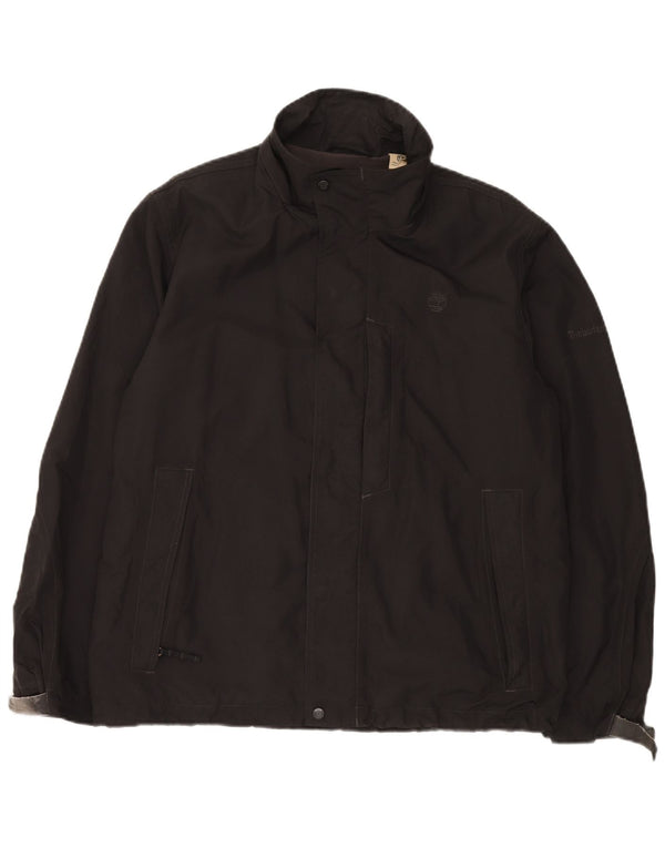 Jaqueta corta-vento masculina Timberland UK 38 médio preto nylon