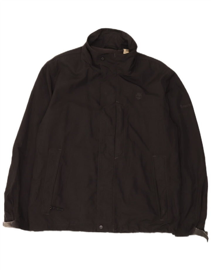 Jaqueta corta-vento masculina Timberland UK 38 médio preto nylon