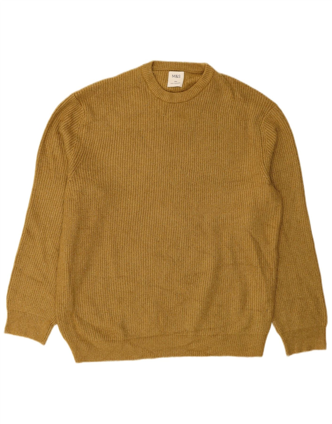 Suéter masculino MARKS & SPENCER com gola redonda 2XL poliamida verde