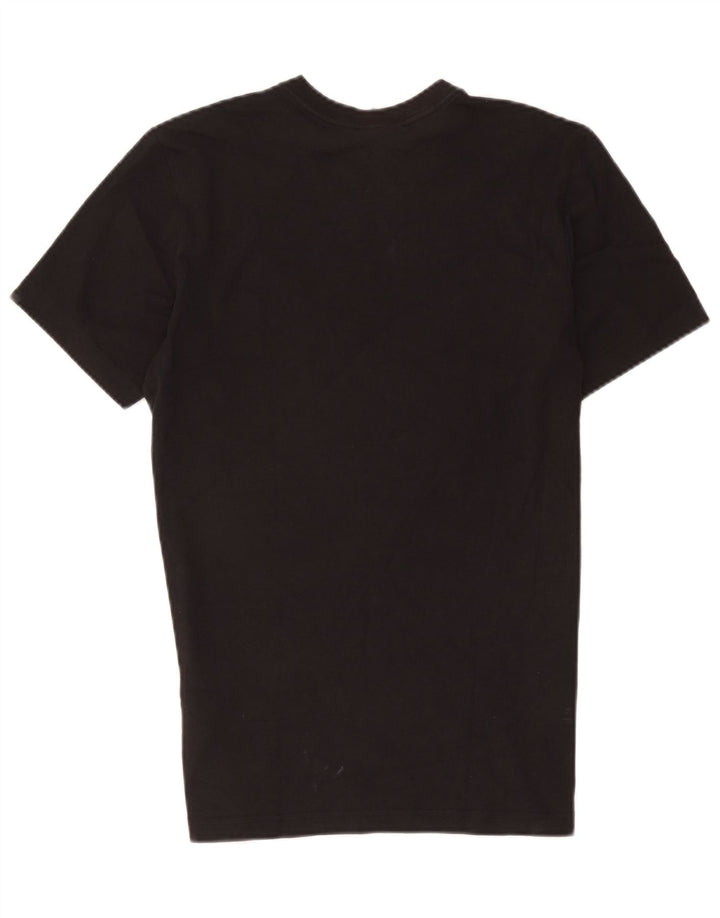 Adidas Mens Graphic T-Shirt Top Médio Algodão Preto