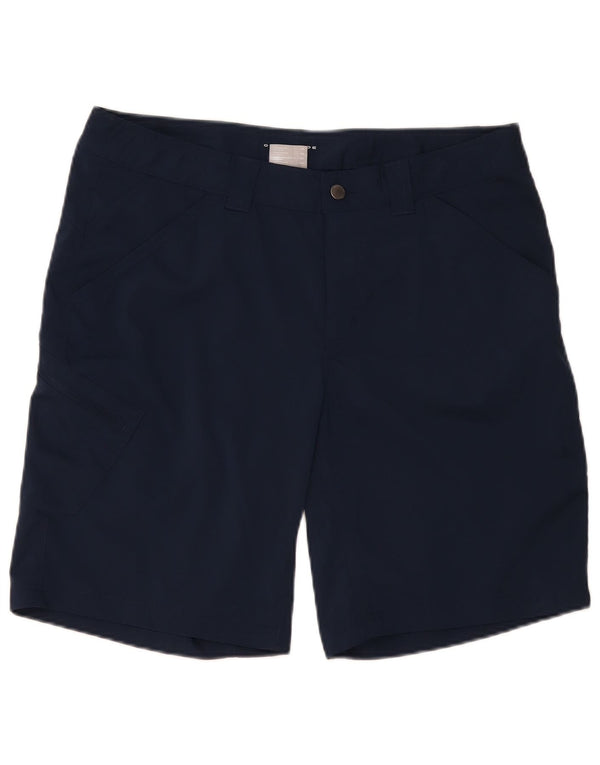 Bermuda cargo masculina Columbia Omni-Shade W38 XL azul marinho nylon