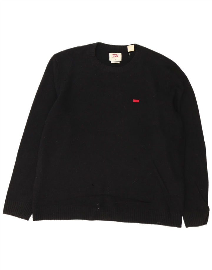 Blusão Masculino Levi's Standard Gola Redonda XL Preto Lã