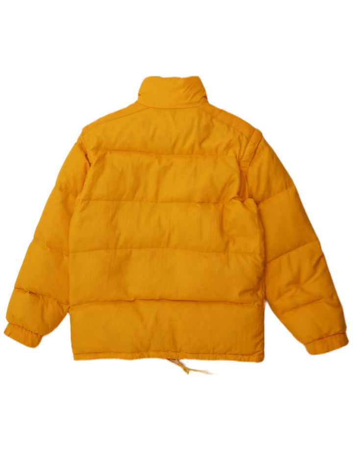 Os homens do vintage acolchoaram o poliéster amarelo grande Reino Unido 40 do revestimento
