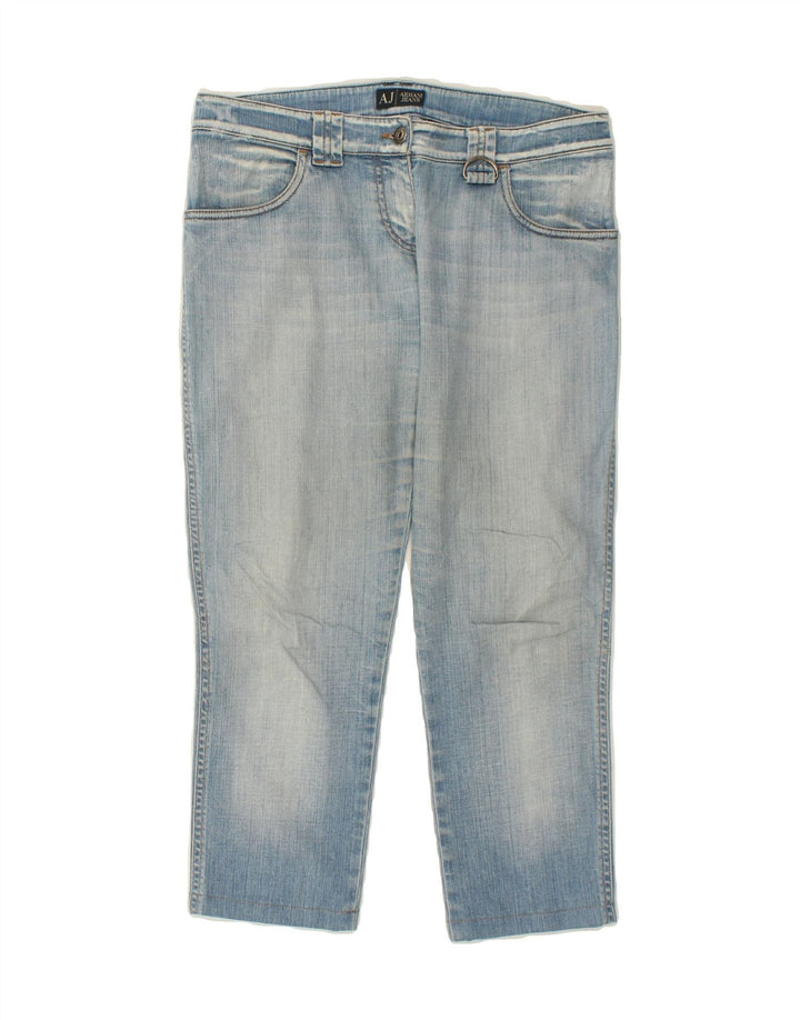 ARMANI Womens Tapered Cropped Jeans W28 L25 Blue Cotton Vintage Armani and Second-Hand Armani from Messina Hembry 