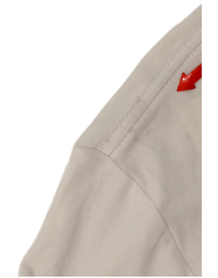 Camiseta masculina Calvin Klein Jeans top pequeno algodão branco