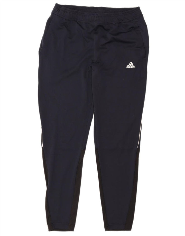 Calça de treino masculina Adidas Aeroready grande poliéster azul marinho