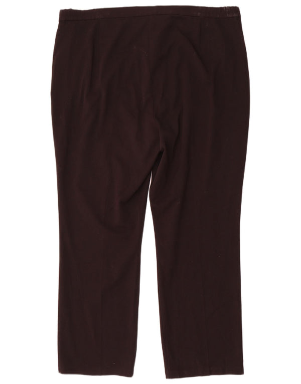 Calça feminina reta casual Marks & Spencer UK 18 XL W40 L30 preta