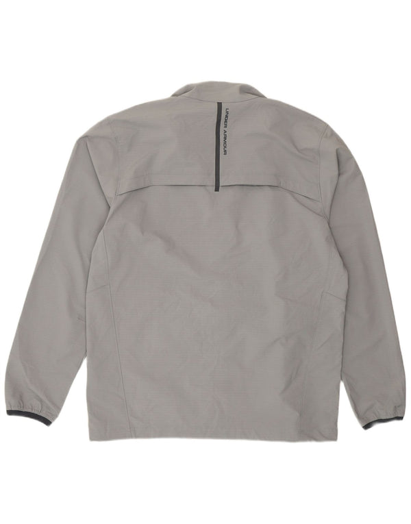 Under Armour Mens Loose Fit Fato de treino Jaqueta grande poliéster cinza