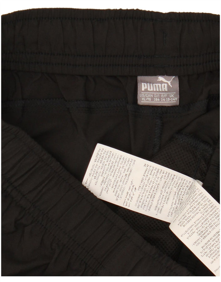 Shorts esportivos Puma meninos 13-14 anos preto poliéster