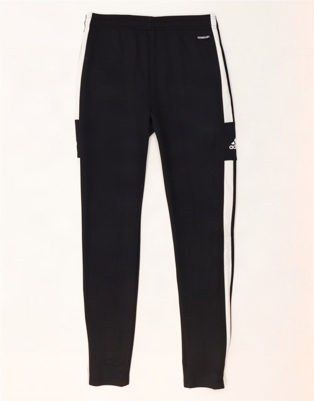 Calça de treino masculina Adidas Aeroready médio preto colorblock poliéster