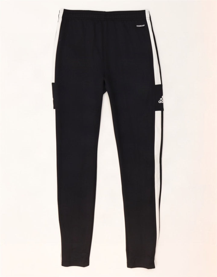 Calça de treino masculina Adidas Aeroready médio preto colorblock poliéster