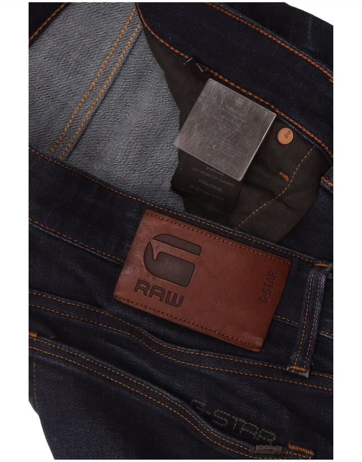 G-Star Mens Slim Jeans W32 L32 Azul Marinho Algodão