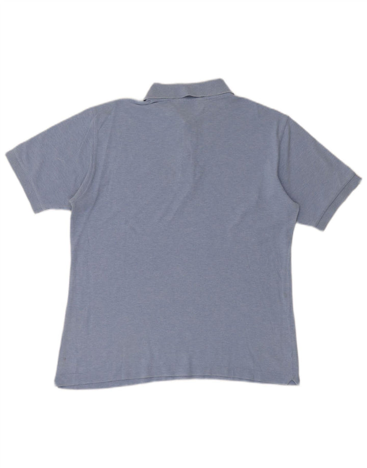 Camisa polo masculina Kappa algodão azul médio