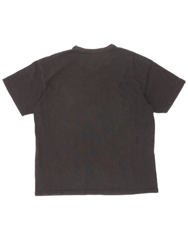 Camiseta masculina Nike Loose Fit Top grande de algodão preto