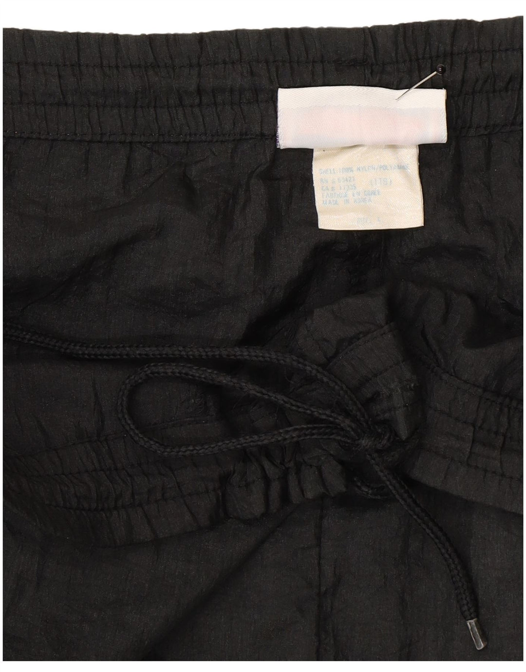 Calça de treino masculina Reebok Joggers grande nylon preto
