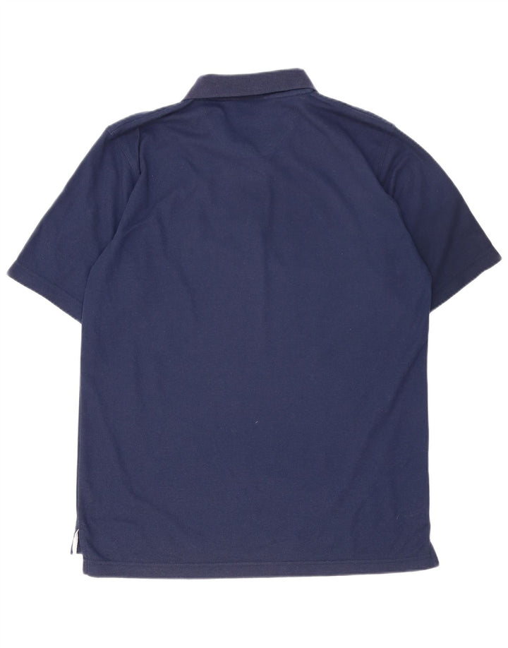 Camisa polo masculina Umbro grande poliéster azul marinho