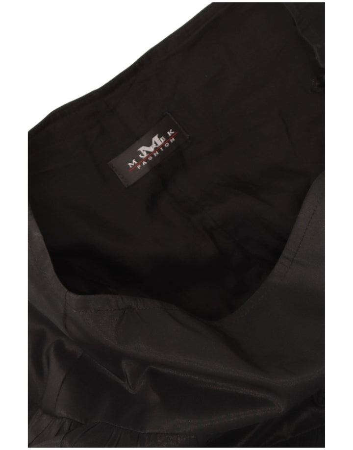 Saia feminina Murek maxi cintura alta em camadas W30 médio preto
