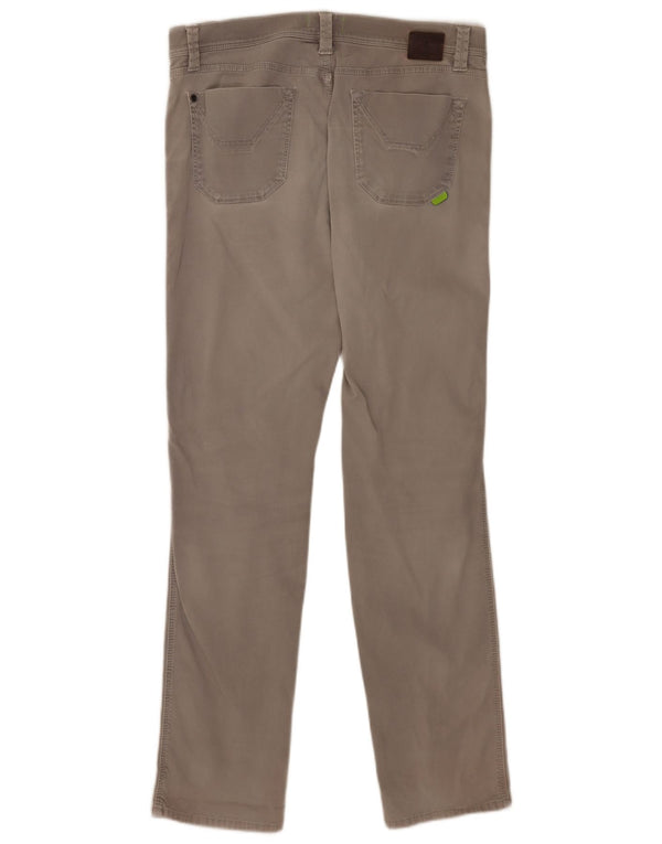 Jeckerson Mens Slim Casual Calças W34 L34 Algodão Cinza