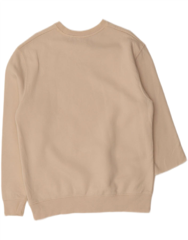 ZARA Womens Oversized Sweatshirt Jumper UK 10 Small Beige Cotton Vintage Zara and Second-Hand Zara from Messina Hembry 