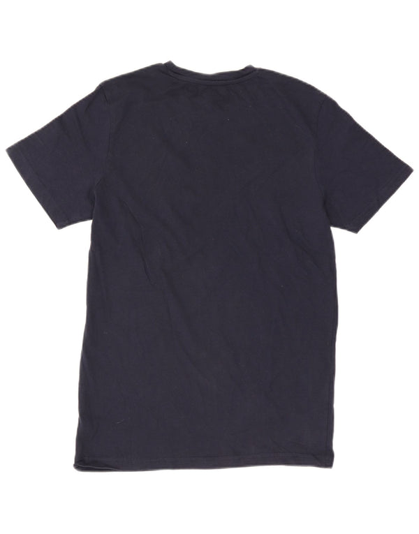 Camiseta masculina Jack & Jones Regular Fit pequena algodão azul marinho