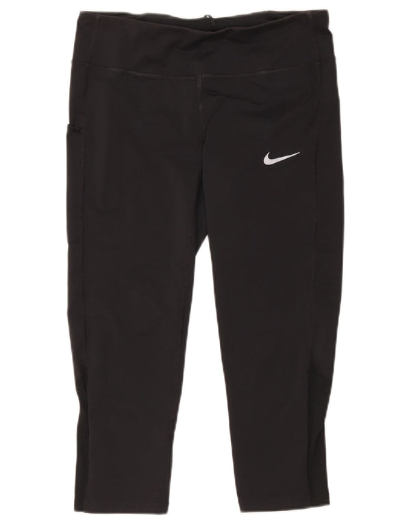 Leggings Nike Capri Femininas UK 14 Médias Pretas