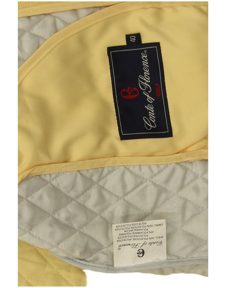 Colete acolchoado feminino Conte of Florence IT 40 pequeno poliéster amarelo