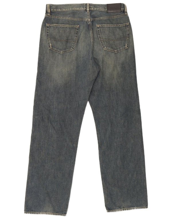 Hugo Boss Mens Straight Jeans W34 L32 Blue Cotton