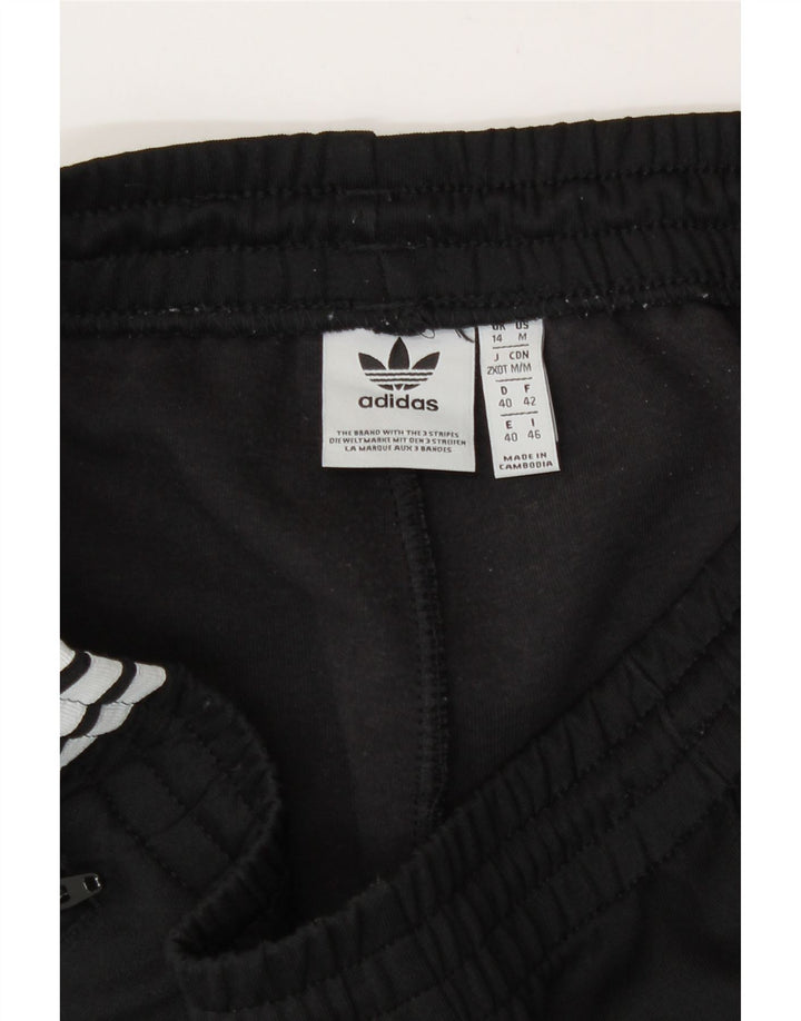 Calça de treino feminina Adidas UK 14 grande poliéster preto