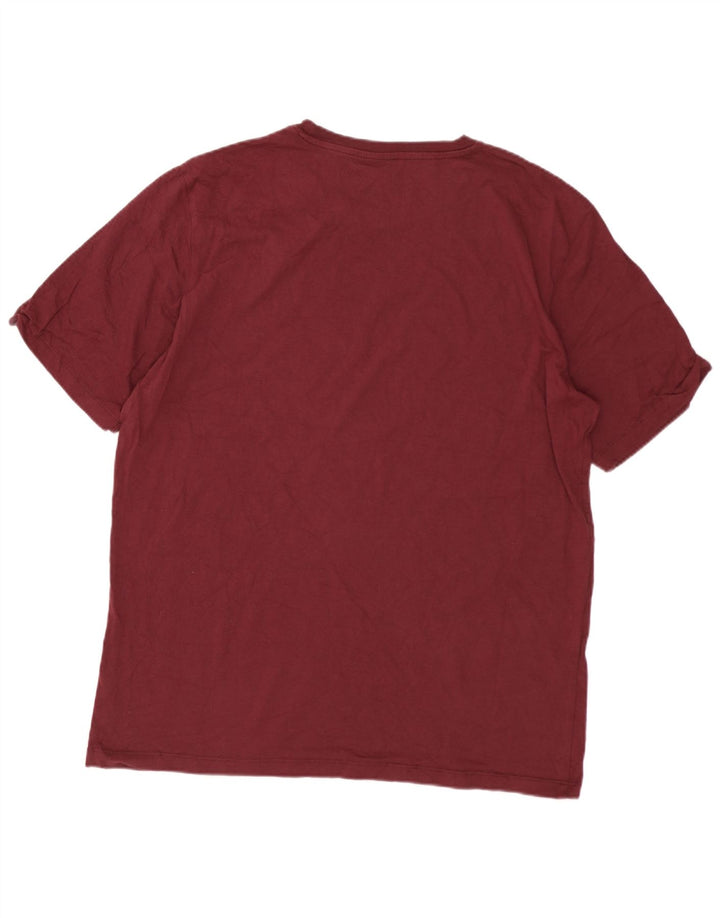 Camiseta masculina Jack & Jones Top Médio Borgonha