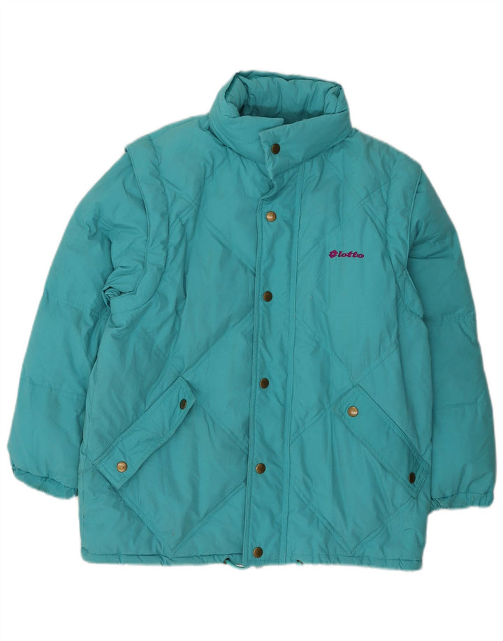 Jaqueta acolchoada masculina Lotto UK 36 pequena azul