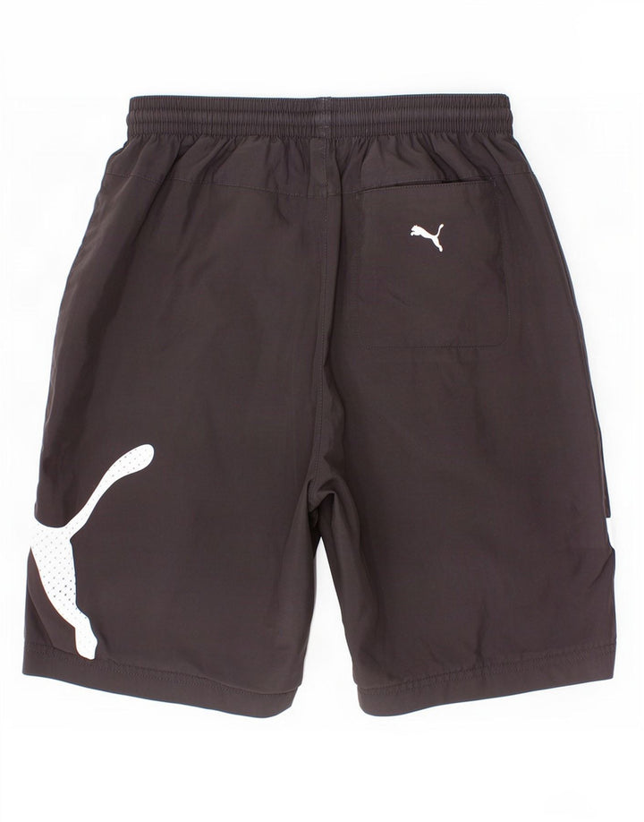 Shorts esportivos gráficos Puma Boys 13-14 anos pretos