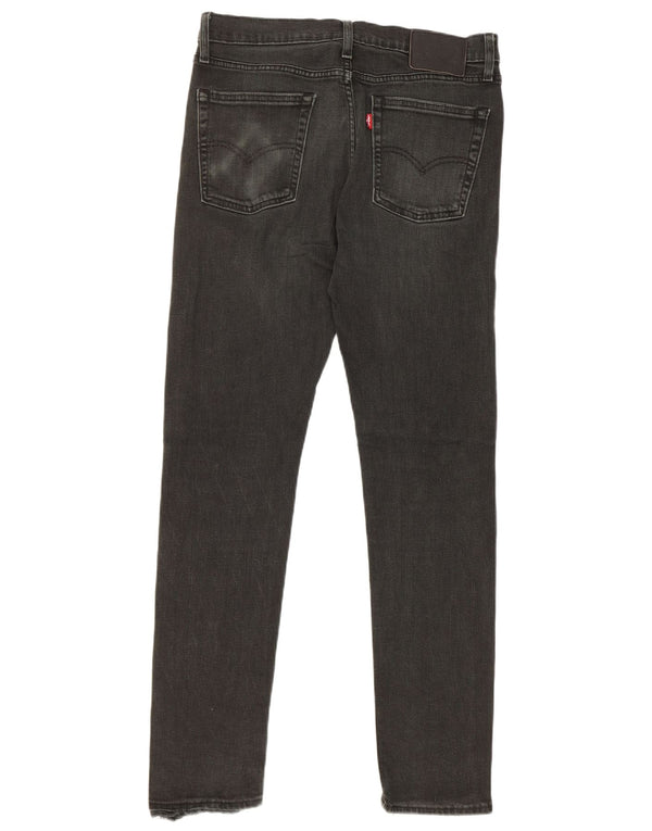 Levi's Mens Slim Jeans W32 L32 Algodão Preto