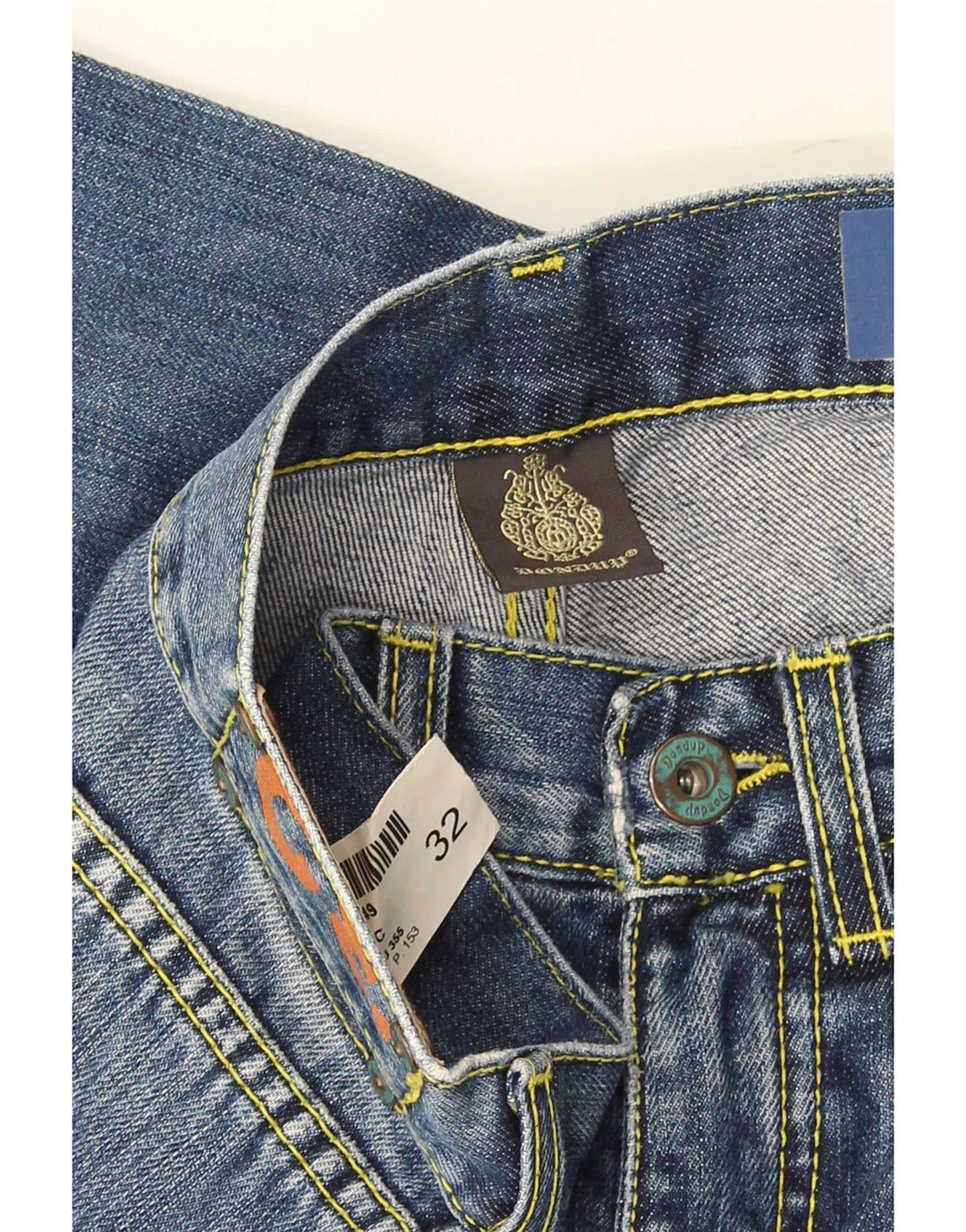 Dondup Masculino Padrão Straight Jeans W32 L28 Azul Marinho