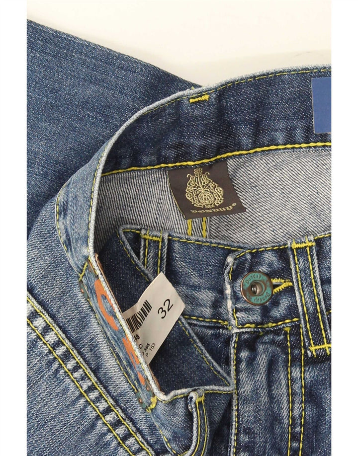 Dondup Masculino Padrão Straight Jeans W32 L28 Azul Marinho
