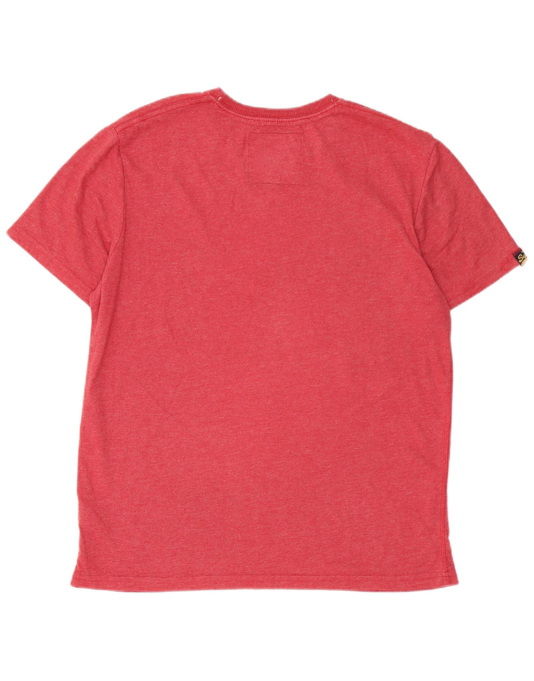 Camiseta masculina gráfica SUPERDRY grande algodão vermelho