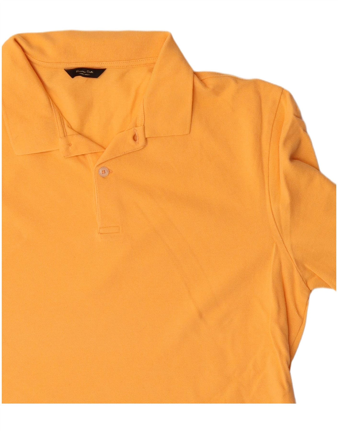 Camisa polo masculina Massimo Dutti grande algodão laranja