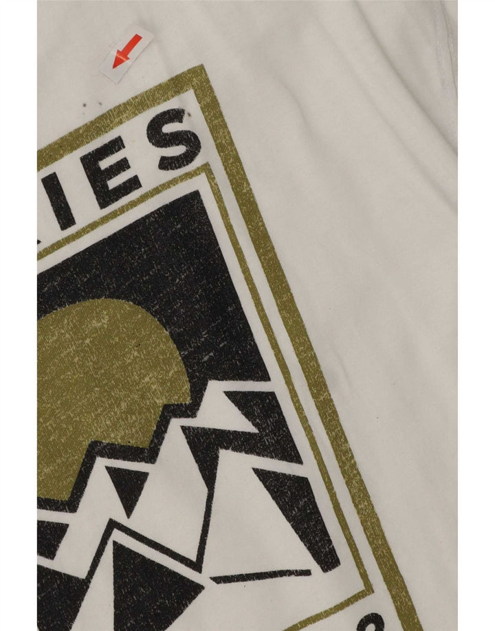Camiseta gráfica masculina Dickies Top grande de algodão branco