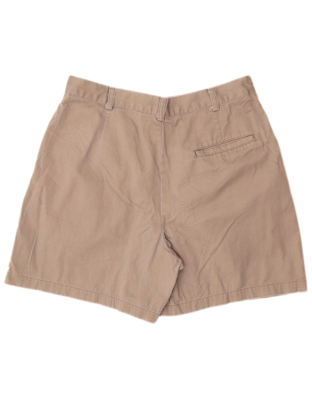 Shorts chino feminino DOCKERS com cintura alta e cintura alta US 12 grande W28 algodão cinza