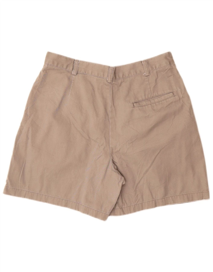 Shorts chino feminino DOCKERS com cintura alta e cintura alta US 12 grande W28 algodão cinza