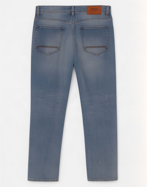 Timberland Mens Slim Jeans W33 L30 Azul Algodão