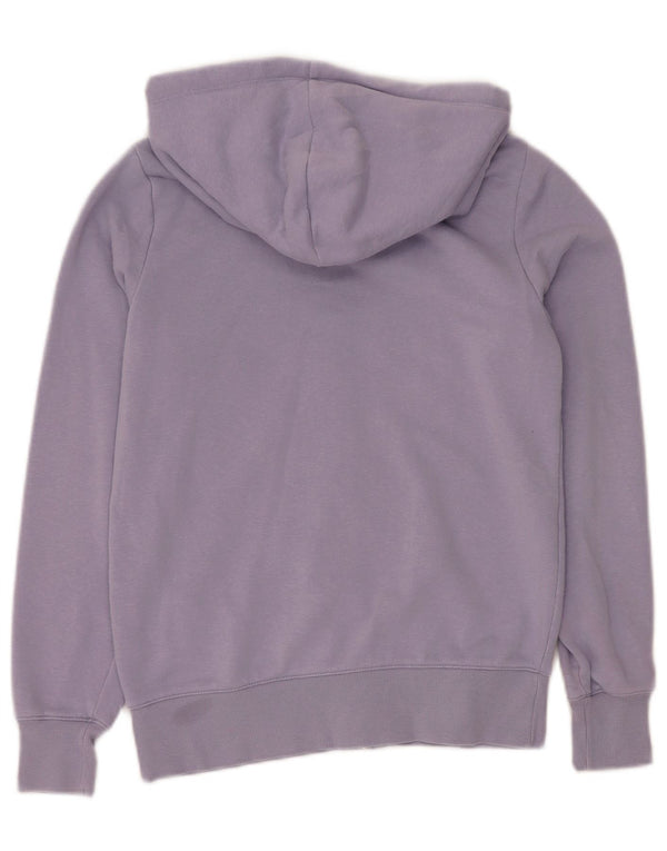 CHAMPION Womens Zip Hoodie Sweater UK 6 XS Purple Cotton