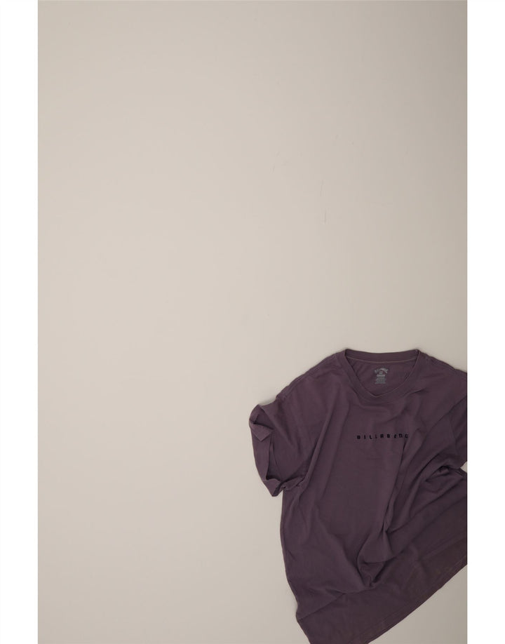 Camiseta gráfica masculina Billabong Top XL algodão roxo