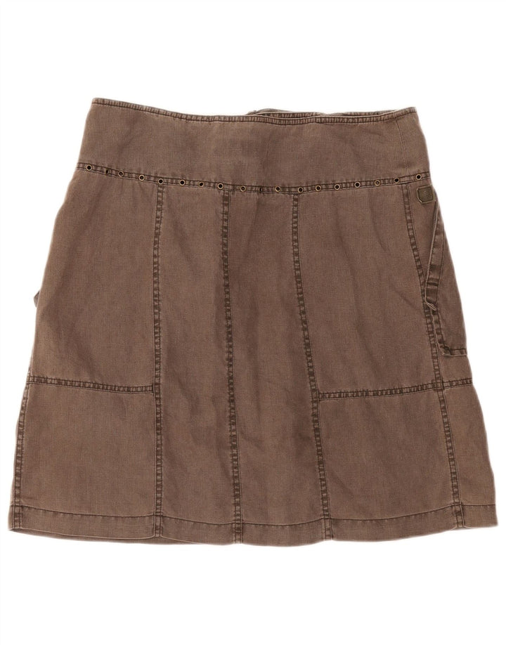 Saia feminina Marlboro Classics A-Line IT 44 Médio W34 Marrom