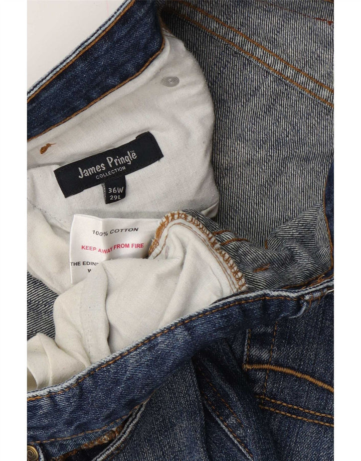 Calça jeans masculina James Pringle W36 L26 azul algodão