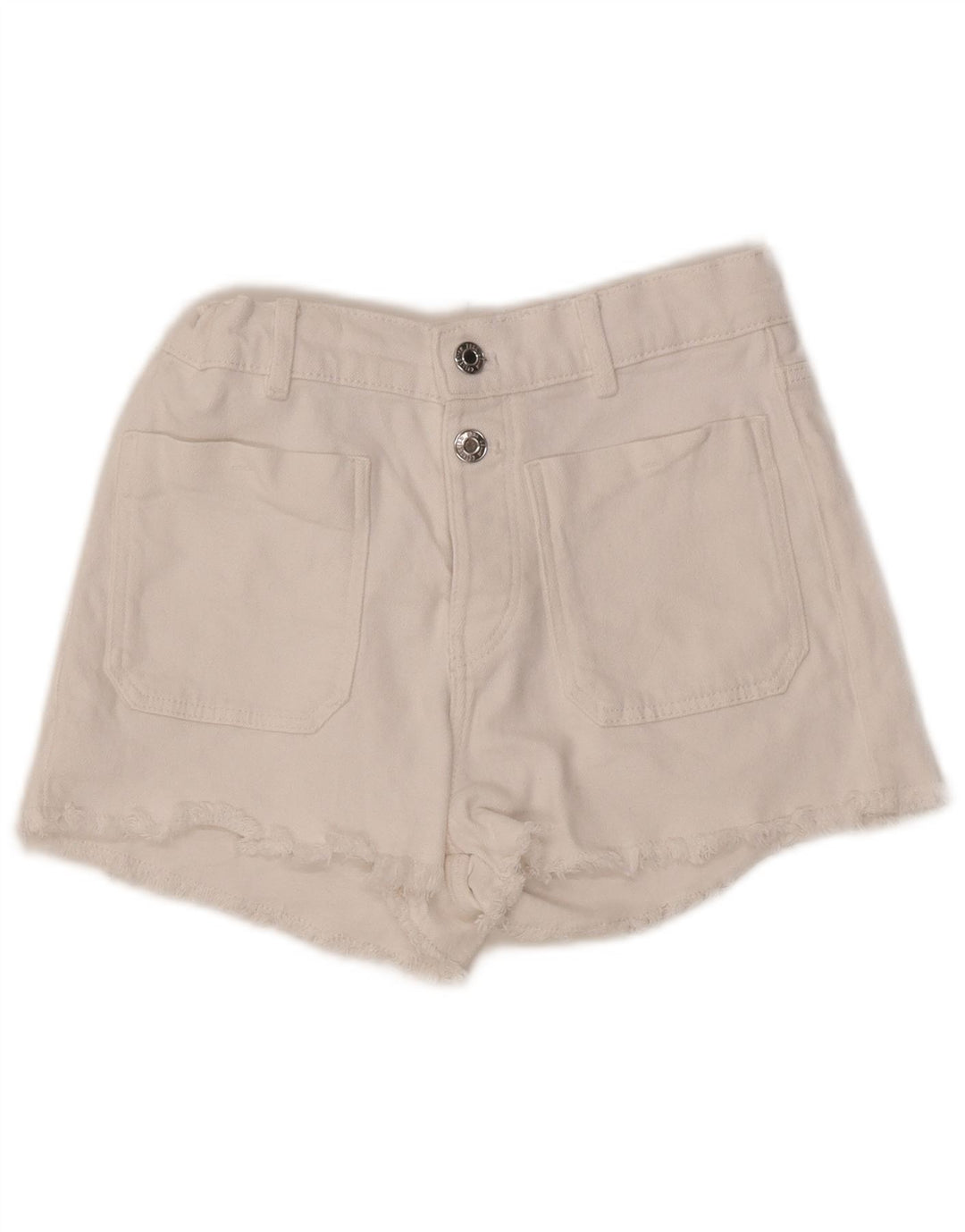 ZARA Shorts jeans para meninas 13-14 anos W27 algodão branco